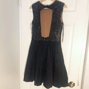 Vera Wang Sequined A-line Dress